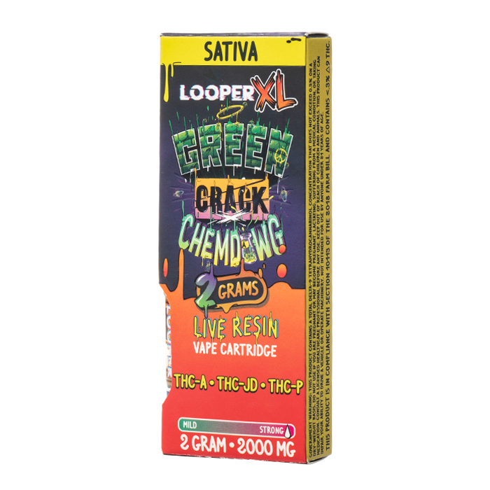 Looper XL Live Resin Cartridge 2G Green Crack Chemdawg