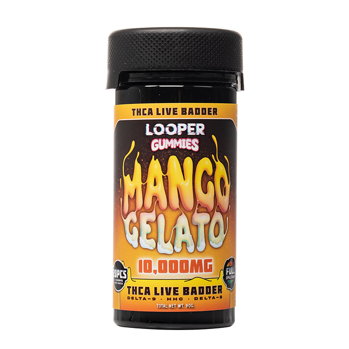 Looper THC-A Live Badder Gummies 10000mg Mango Gelato
