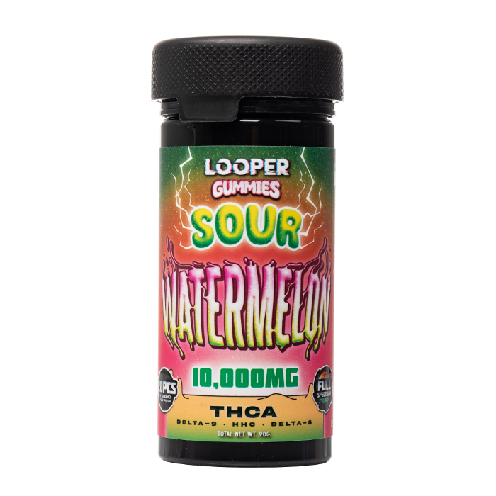 Looper THC-A Gummies 10000mg Sour Watermelon